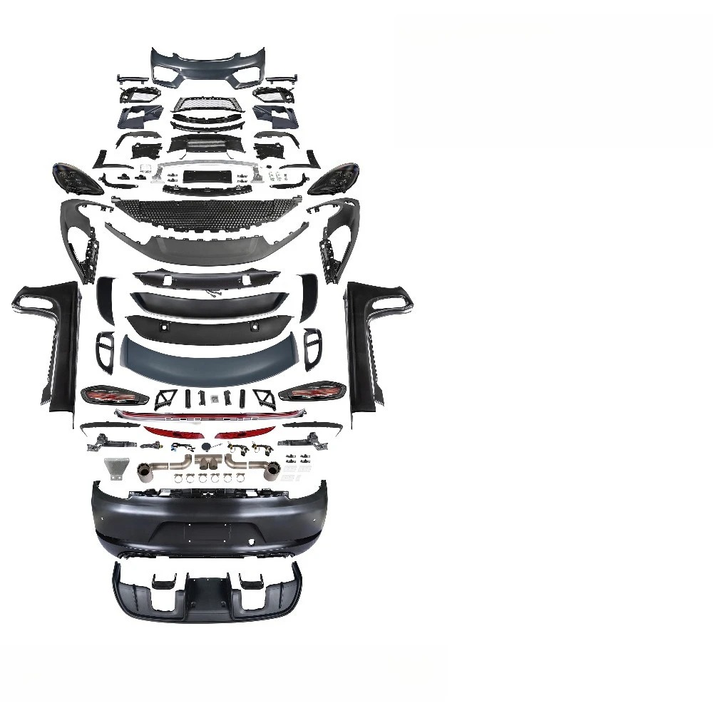 For 718 2012-2016 981 Old to New for Complete Accessories Polypropylene Unpainted Black OEM-Style